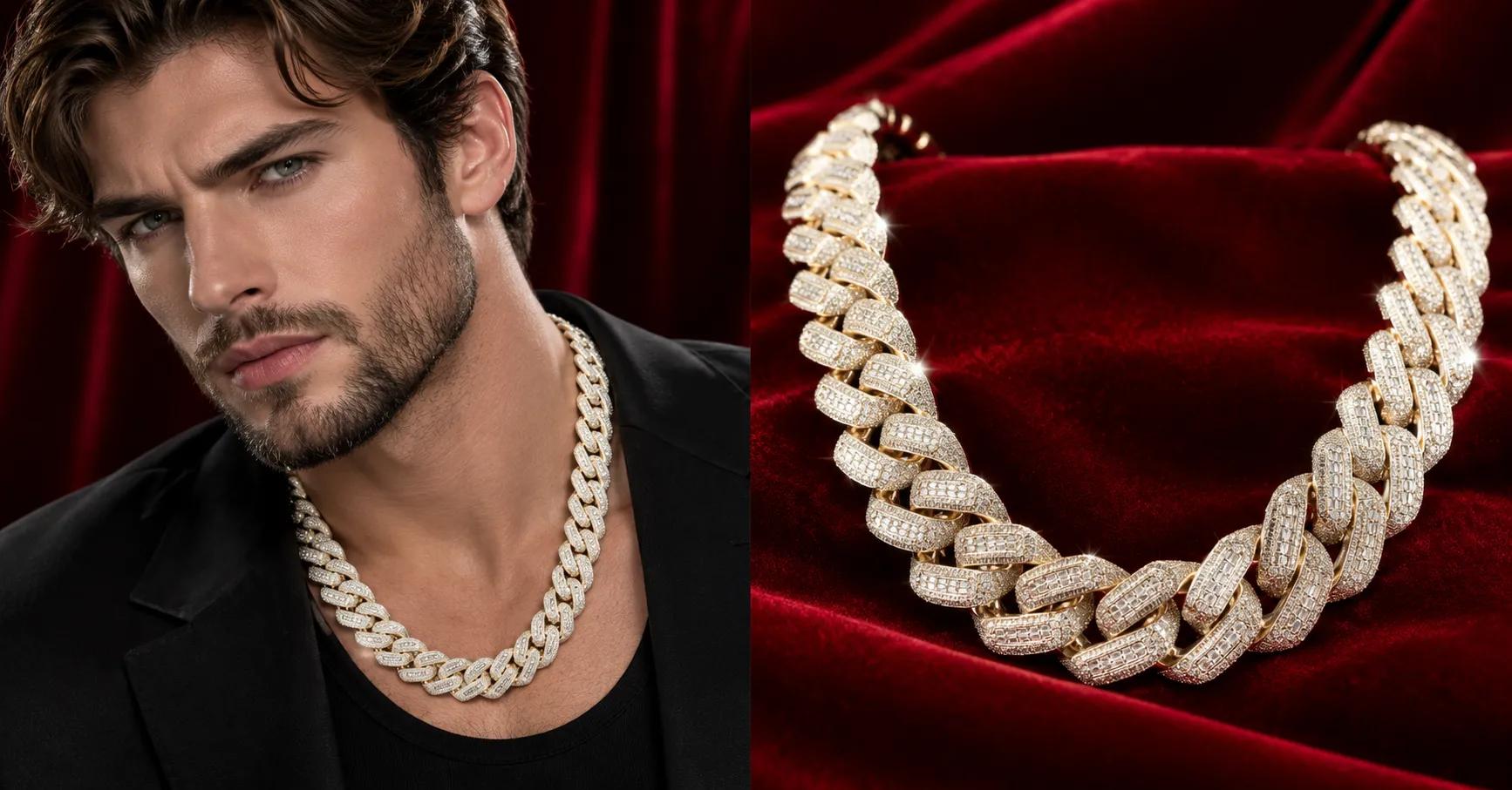Dripped in 14K Gold: The VVS Moissanite Chain Every Man’s After